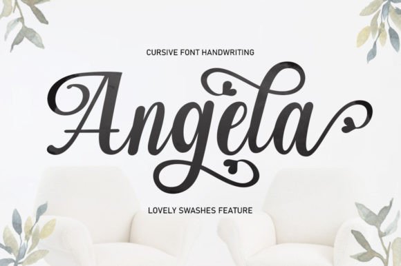 Angela Story Font for Elegant Handmade Products