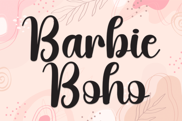 Barbie Boho Font: Whimsical Branding for Small Business