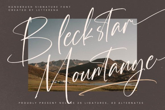 Bleckstar Mountanye Font Review for Web Design