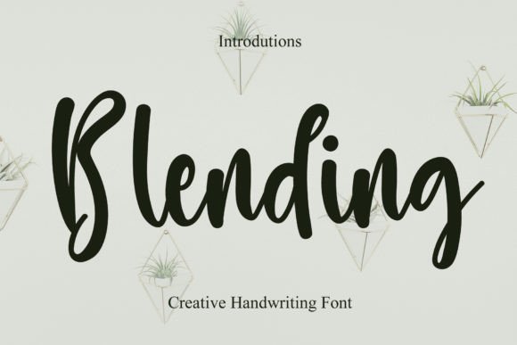 Blending Font: Modern Handwritten Typography for Web Design