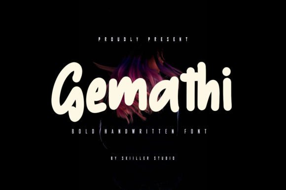 Gemathi Font: Bold Handwritten Type for Web Design