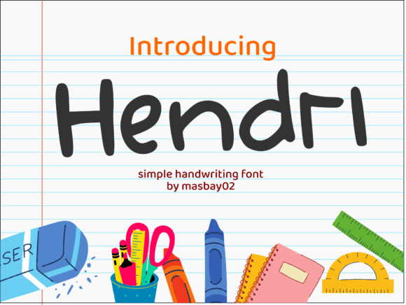Hendri Font: Handwritten Charm for Makers