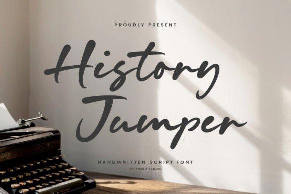 History Jumper Font: A Script Typeface for Editorial Design