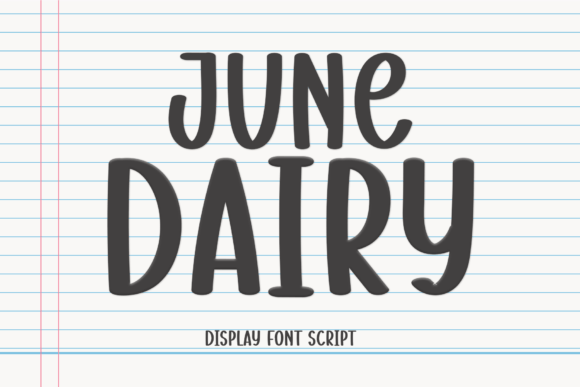 June Dairy Font: Handwritten Style for Web Design