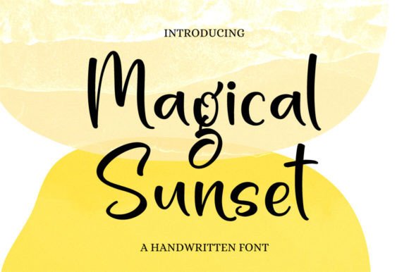 Magical Sunset Font: A Handwritten Typeface for Editorial Design