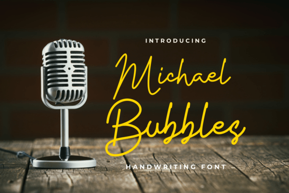 Michael Bubbles Font: Elegant Script for Editorial Design