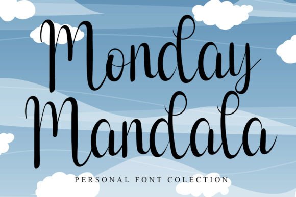 Monday Mandala Font: Elegant Script for Web Design