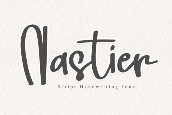 Nastier Font: A Cute Handwritten Typeface for Crafters