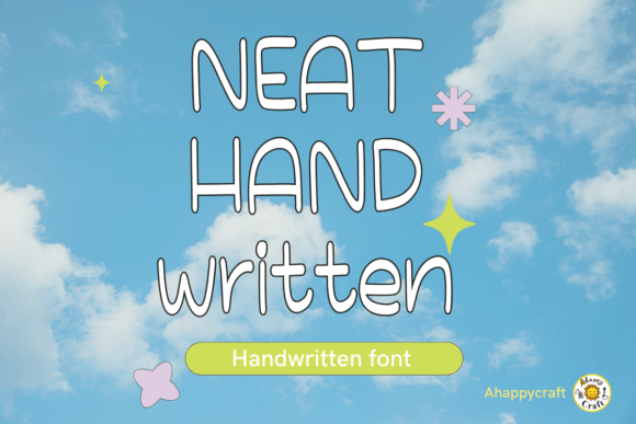 Neat Handwritten Font for Digital Design