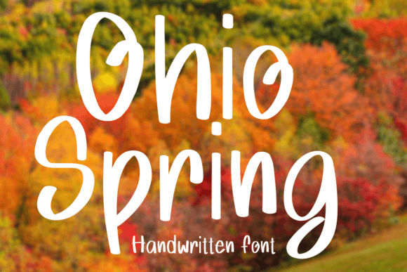Ohio Spring Font: A Handwritten Typeface for Editorial Design