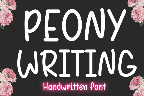 Peonywriting Font: Elegant Script for Handmade Products