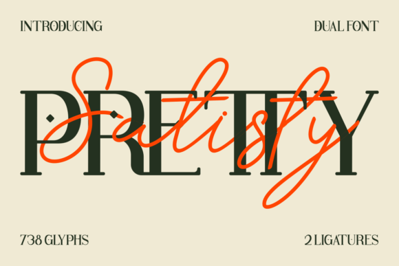 Pretty Satisfy Font: Elevating Digital Brand Layouts