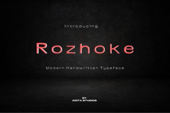 Rozhoke: A Designer’s Take on This Script Font