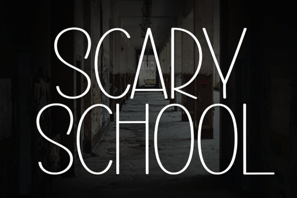 Scary School Font: Eerie Editorial Typography
