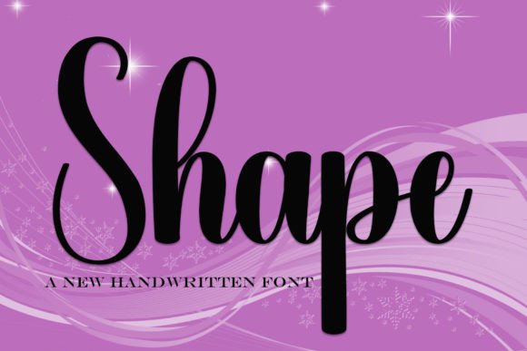 Shape Font: A Handwritten Typeface for Editorial Design