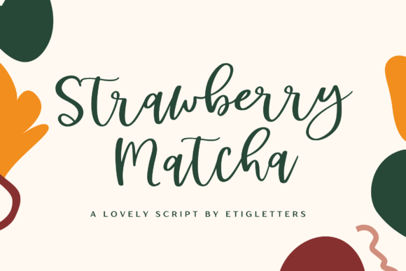 Strawberry Matcha Font for Editorial Design