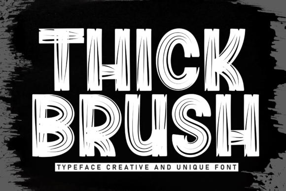 Thick Brush Font: A Handwritten Typeface for Branding