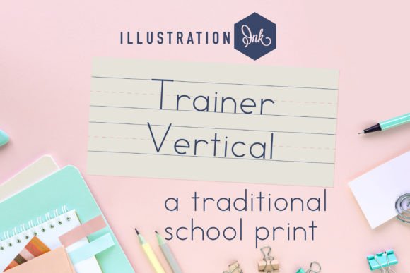 Vertical Trainer Font: A Nostalgic Typeface for Branding